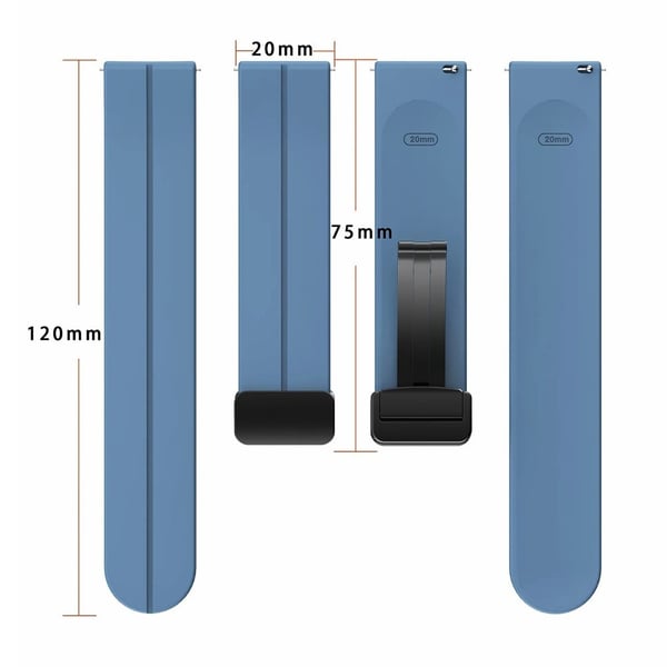 Samsung Galaxy Watch4 / Watch 5 / Watch6 Håndleddsrem Mykt silikonarmbånd med magnetisk spenne - Grønn