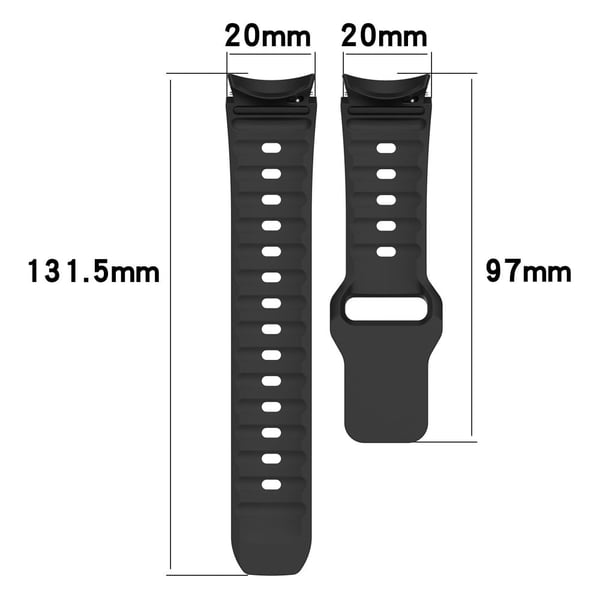 Samsung Galaxy Watch4 / Watch 5 / Watch 5 Pro / Watch6 Silikon Sportsbånd Erstatningsarmbånd - Lilla