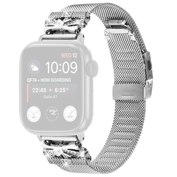 Apple Watch Series 41 mm - 40 mm - 38 mm klokkerem i rustfritt stål - Sølv