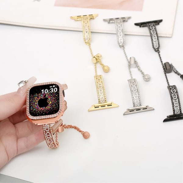 Pure Copper-klokkerem Apple Watch Ultra 2 Ultra 49mm / Series 9 8 7 45mm / 6 5 4 SE (2022) SE (2023) SE 44mm / 3 2 1 42mm - Rose Gull