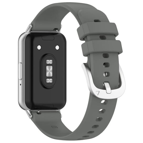 Samsung Galaxy Fit3 Watch Band Blødt Silikone Strap Replacement - Mørkegrå