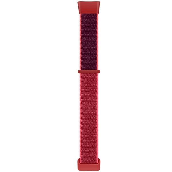 Fitbit Charge 5 / 6 Nylon Strap Quick Release Sport Watch Band - Punainen / Punainen