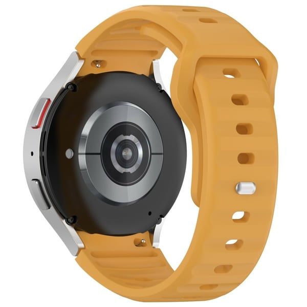 Samsung Galaxy Watch4 / Watch 5 / Watch 5 Pro / Watch6 Silikon Sportsbånd Erstatningsarmbånd - Gul