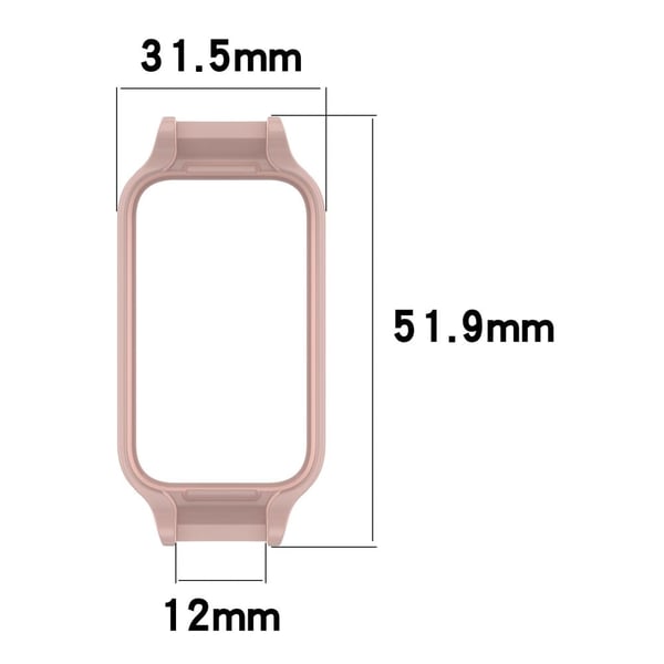 Samsung Galaxy Fit3 SM-R390 Anti-collision Bumpresistent Watch Case Protective Frame - Gennemsigtig Hvid