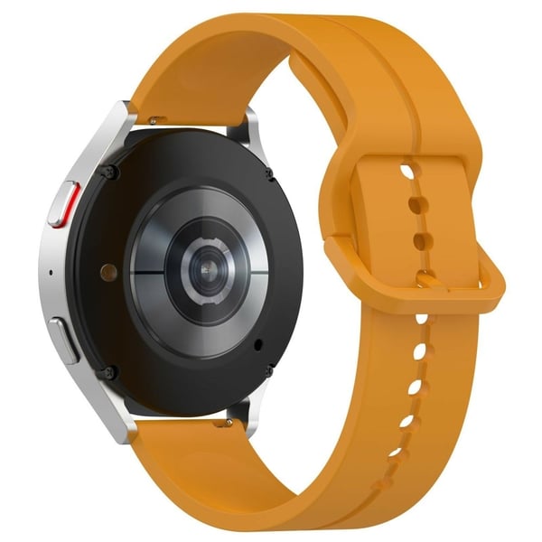 Samsung Galaxy Watch6 Classic 43 mm / 47 mm silikonklokkerem 20 mm justerbar håndleddsrem - Gul