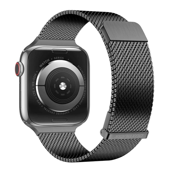 DUX DUCIS Milanese Pro Series Apple Watch Series 41mm - 40mm - 38mm Mesh-armband Magnetiska - Svart DUX DUCIS Milanese Pro Series Apple Watch Series 41mm - 40mm - 38mm Mesh-armband Magnetiska - Svart