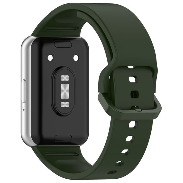 Samsung Galaxy Fit3 (SM-R390) Klockarmband Mjukt silikonarmband med platt spänne - Grön