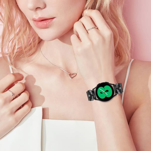 20 mm Milanese-armbånd Samsung Galaxy Watch4 / Watch4 Classic / Watch4 Active / Watch 5 / Watch 5 Pro / Watch 5 Active Butterfly Design Håndleddsrem -
