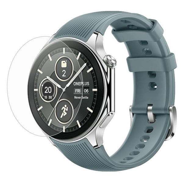 OnePlus Watch 2 HD Clear 0,3 mm skjermbeskytter i herdet glass, ripebestandig film