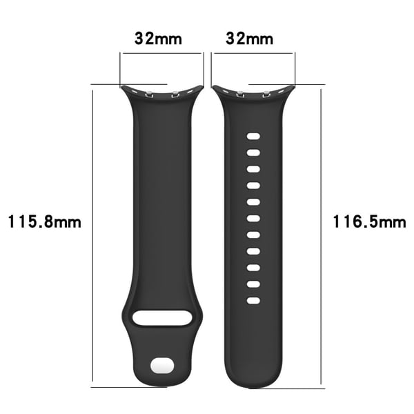 Vivo Watch 3 Silikonklokkebånd Justerbar håndleddsrem erstatning - Svart