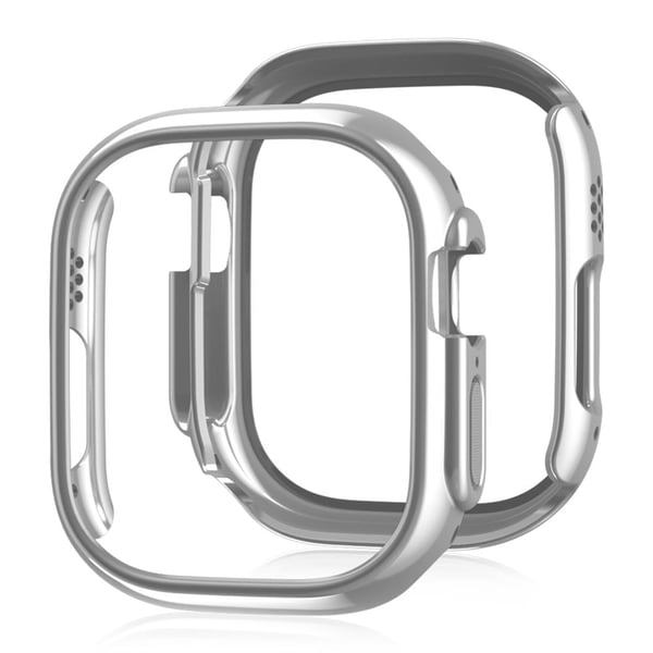 Apple Watch Ultra 2 / Ultra 49mm Watch Frame Case Støtabsorberende støtsikkert deksel - Sølv