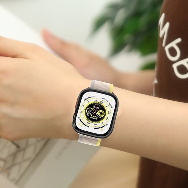 Apple Watch Series 6 / 5 / 4 / SE (2022) / SE (2023) / SE 44mm Watch Case Anti-drop Hollow Flexible Watch Frame - Glanset Svart