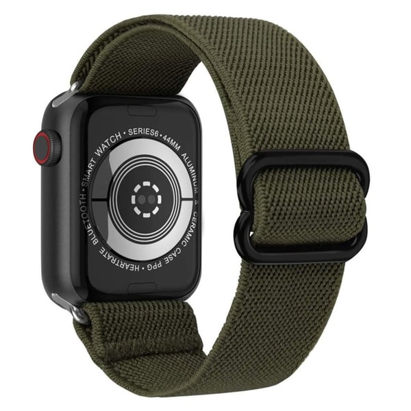 Apple Watch 40 mm elastisk klokkerem med mønster - Grønn