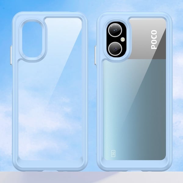 Xiaomi Poco M4 5G smart akryldeksel - Blå