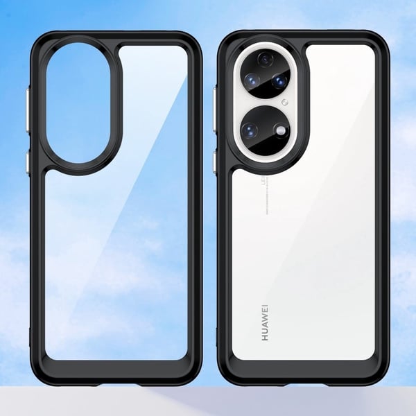 Huawei P50 / Huawei P50E smart akryldeksel - Svart