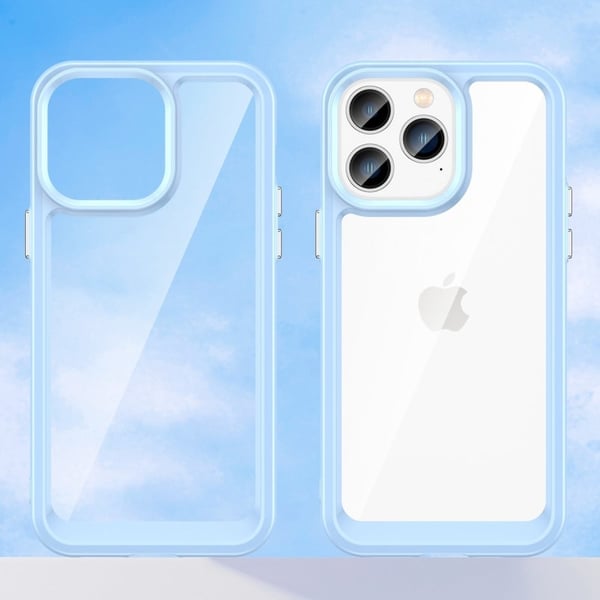 iPhone 14 Pro älykäs akryylikansi - Sininen