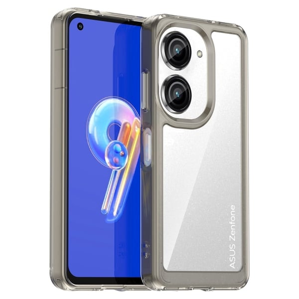 Asus Zenfone 9 / Asus Zenfone 10 smart akryldeksel - Gjennomsiktig Grå