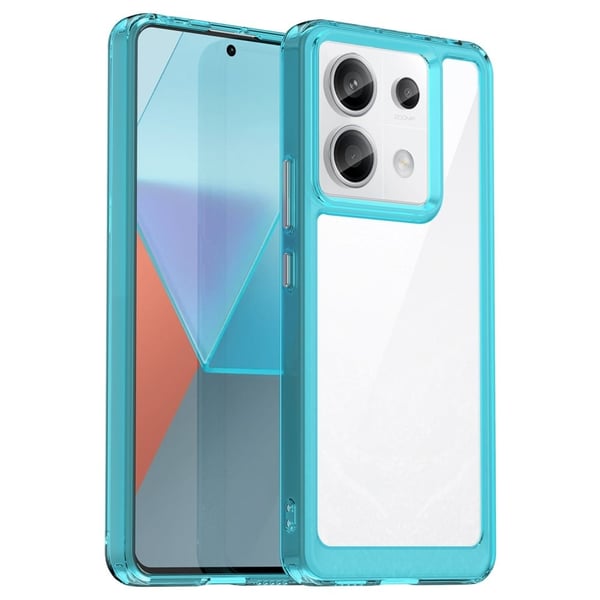Xiaomi Redmi Note 13 Pro 5G / Xiaomi Poco X6 smart akryldeksel - Gjennomsiktig Blå