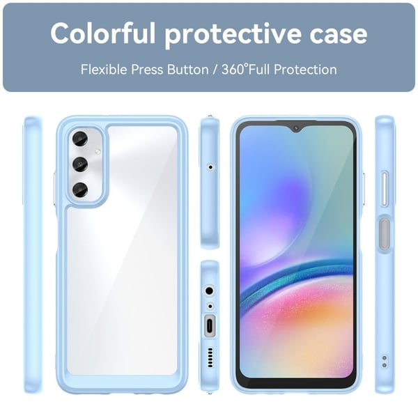 Samsung Galaxy A05s smart akryl cover - Blå