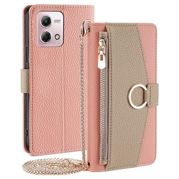 Motorola Moto G Stylus (2023) vegansk skinnveske - Rosa
