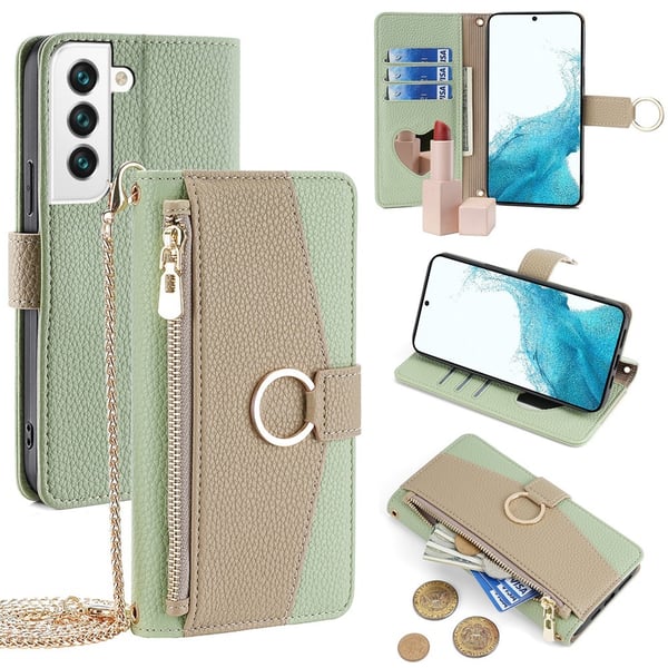 Samsung Galaxy S22 vegansk skinnveske - Grønn