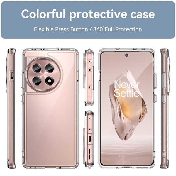 OnePlus 12R / OnePlus Ace 3 smart akryl cover - Transparent