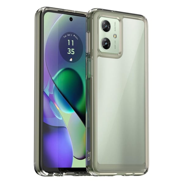 Motorola Moto G54 smart akryldeksel - Gjennomsiktig Grå