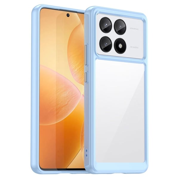 Xiaomi Redmi K70E / Xiaomi Poco X6 Pro smart akryldeksel - Blå