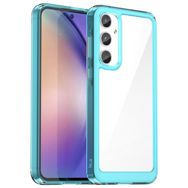 Samsung Galaxy A55 smart akryldeksel - Gjennomsiktig Blå