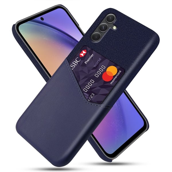 Bofink Samsung Galaxy A55 skal med korthållare - Blå Bofink Samsung Galaxy A55 skal med korthållare - Blå