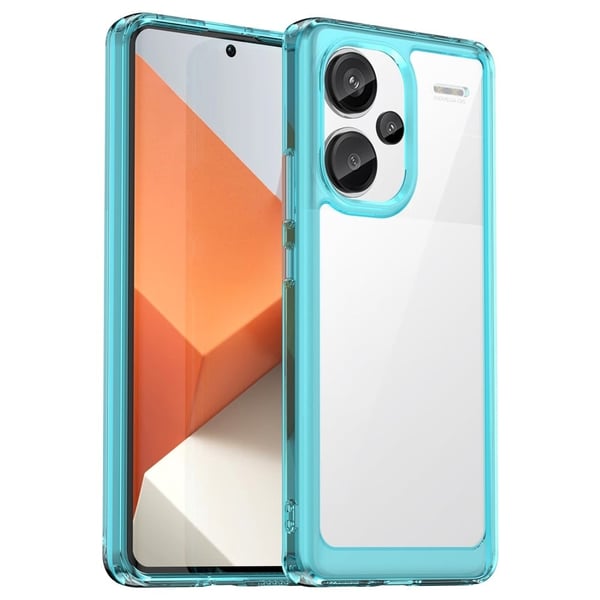 Xiaomi Redmi Note 13 Pro Plus smart akryldeksel - Gjennomsiktig Blå