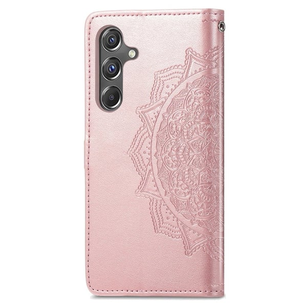 Mandala Samsung Galaxy A15 læderetui - Rødguld