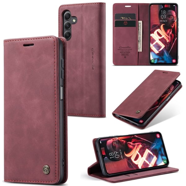 CaseMe Samsung Galaxy A15 vintage-etui - Rød