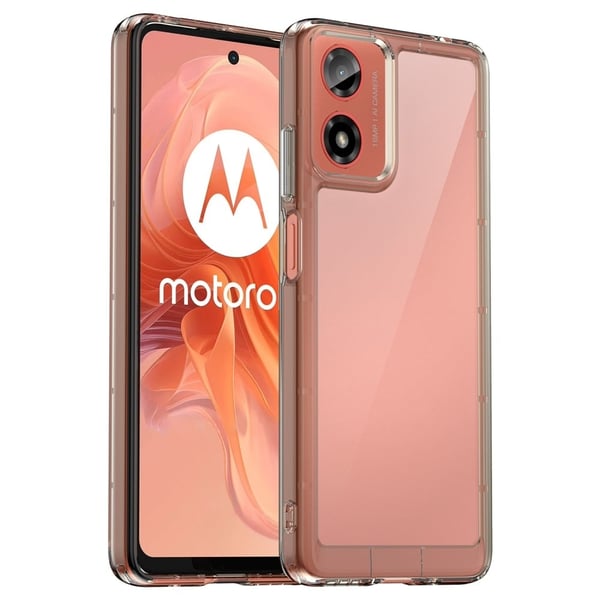 Motorola Moto G04 / Motorola Moto G24 smart akryldeksel - Gjennomsiktig Grå