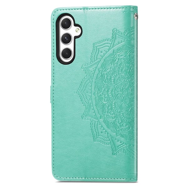 Mandala Samsung Galaxy A25 læderetui - Grøn