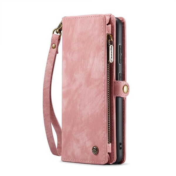 CaseMe Samsung Galaxy S24 Plus lommeboketui med glidelås - Rosa