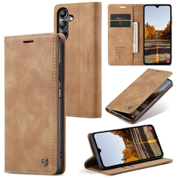CaseMe Samsung Galaxy A05s vintage-etui - Brun