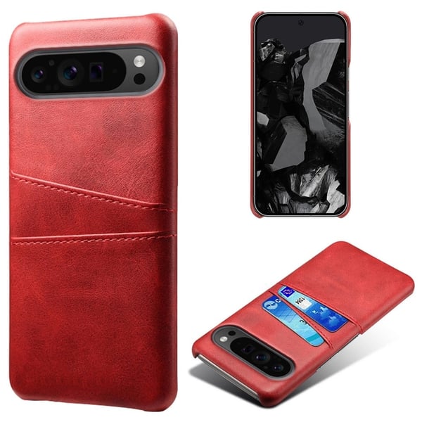 Dual Card Google Pixel 9 Pro XL deksel - Rød Dual Card Google Pixel 9 Pro XL deksel - Rød