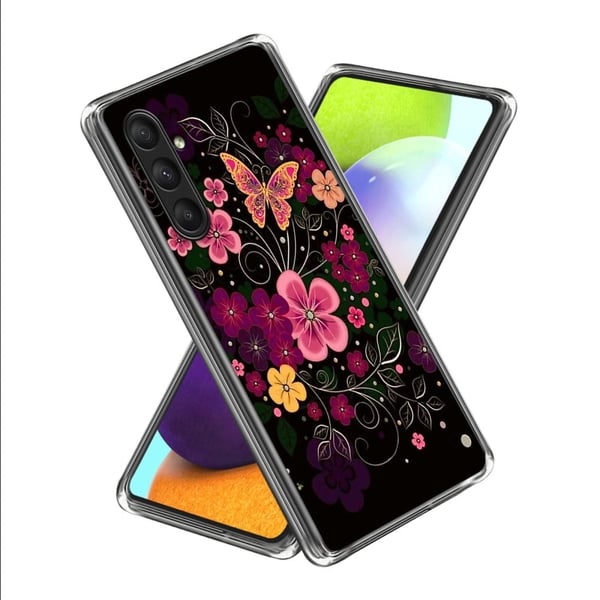 Deco Samsung Galaxy A14 deksel - Blomst Og Sommerfugl