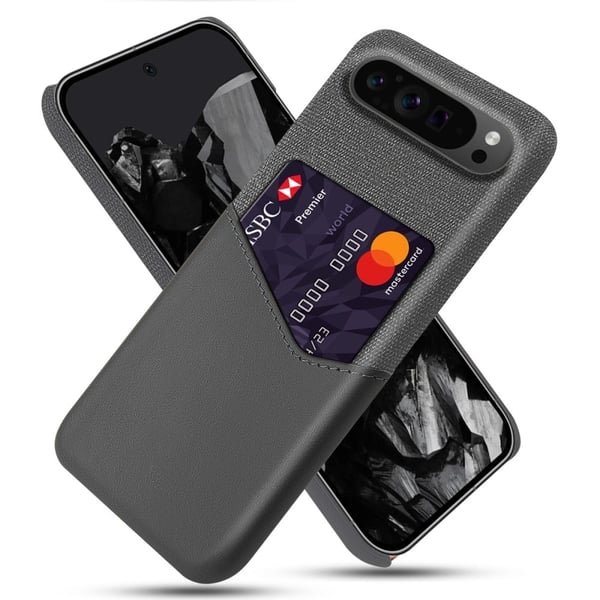 Bofink Google Pixel 9 Pro XL cover med kortholder - Grå