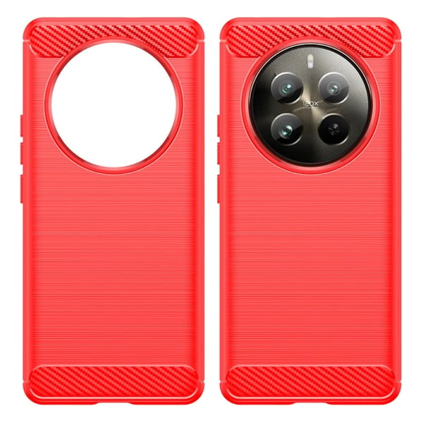 Carbon Flex Realme 12 Pro deksel - Rød