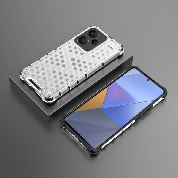 Bofink Honeycomb Xiaomi Redmi Note 13 Pro Plus deksel - Grå
