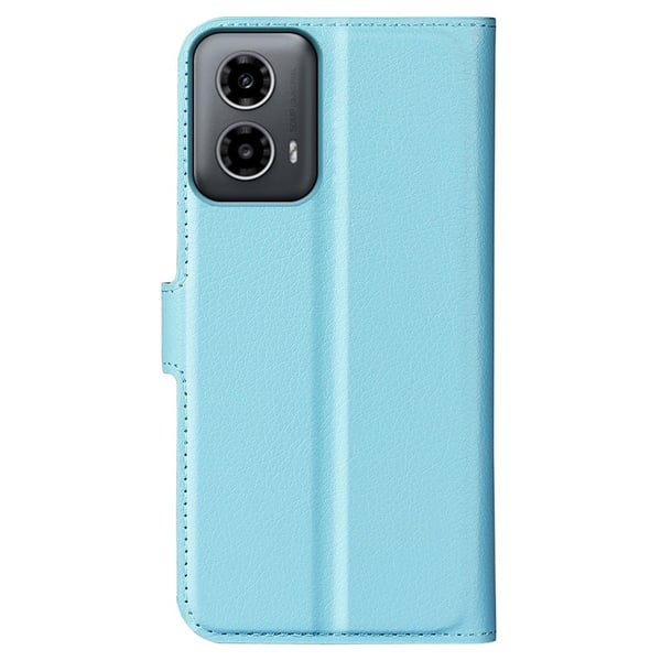 Classic Motorola Moto G34 flip etui - Blå