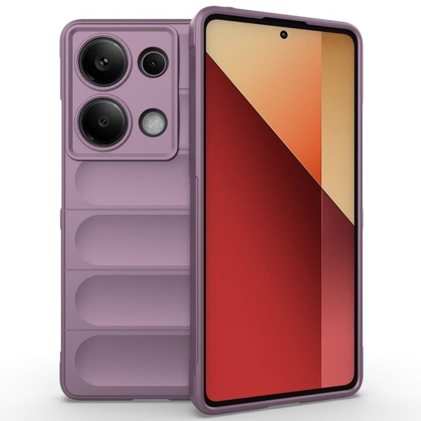 Deksel med mykt grep for Xiaomi Redmi Note 13 Pro 4G - Lyselilla