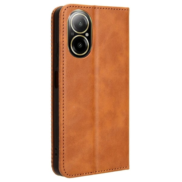 Bofink Vintage Realme C67 lærveske - Brun