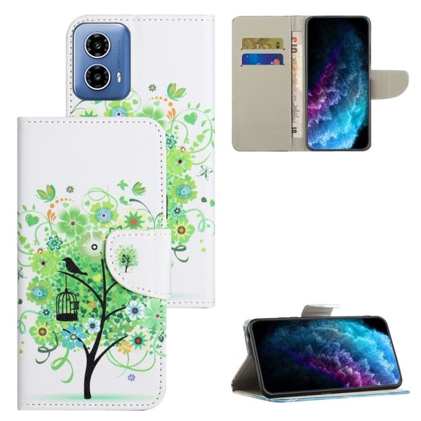 Wonderland Motorola Moto G24 flip-etui - Grønt Tre