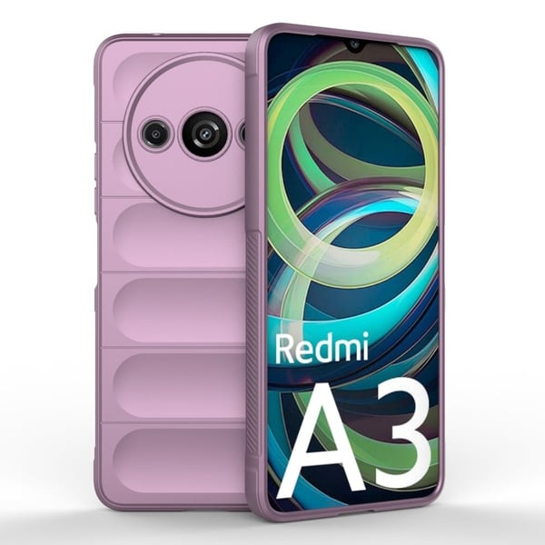 Deksel med mykt grep for Xiaomi Redmi A3 - Lyselilla