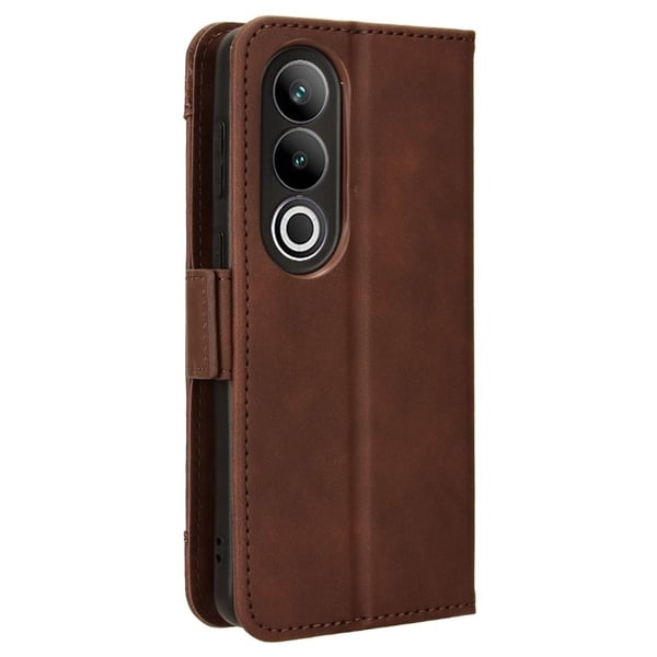 Lommebok-etui i moderne skinn-design OnePlus Ace 3V / OnePlus Nord CE4 - Brun