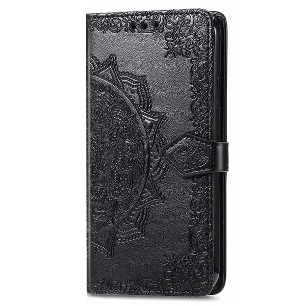 Mandala Motorola Edge 40 Neo læderetui - Sort