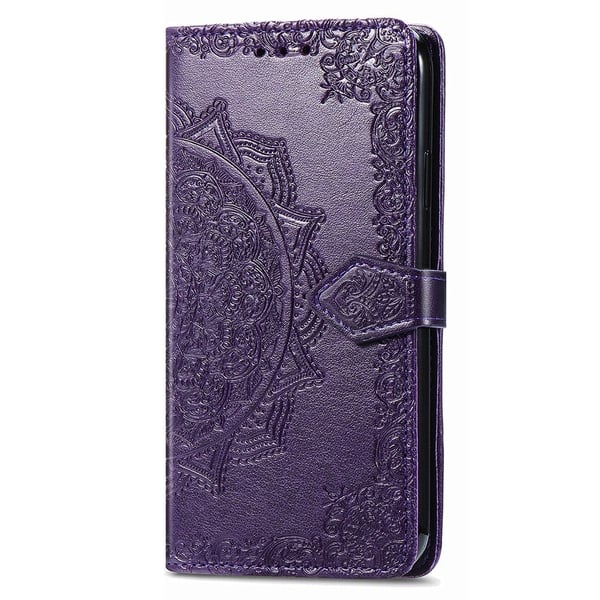 Mandala Samsung Galaxy A55 læderetui - Lilla